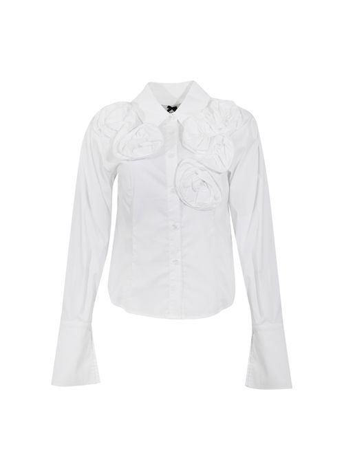 Camicia in popeline di cotone con rose Cocco NO SECRETS | 261NS118COCCO